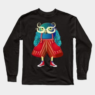 My Owl Red Pants Long Sleeve T-Shirt